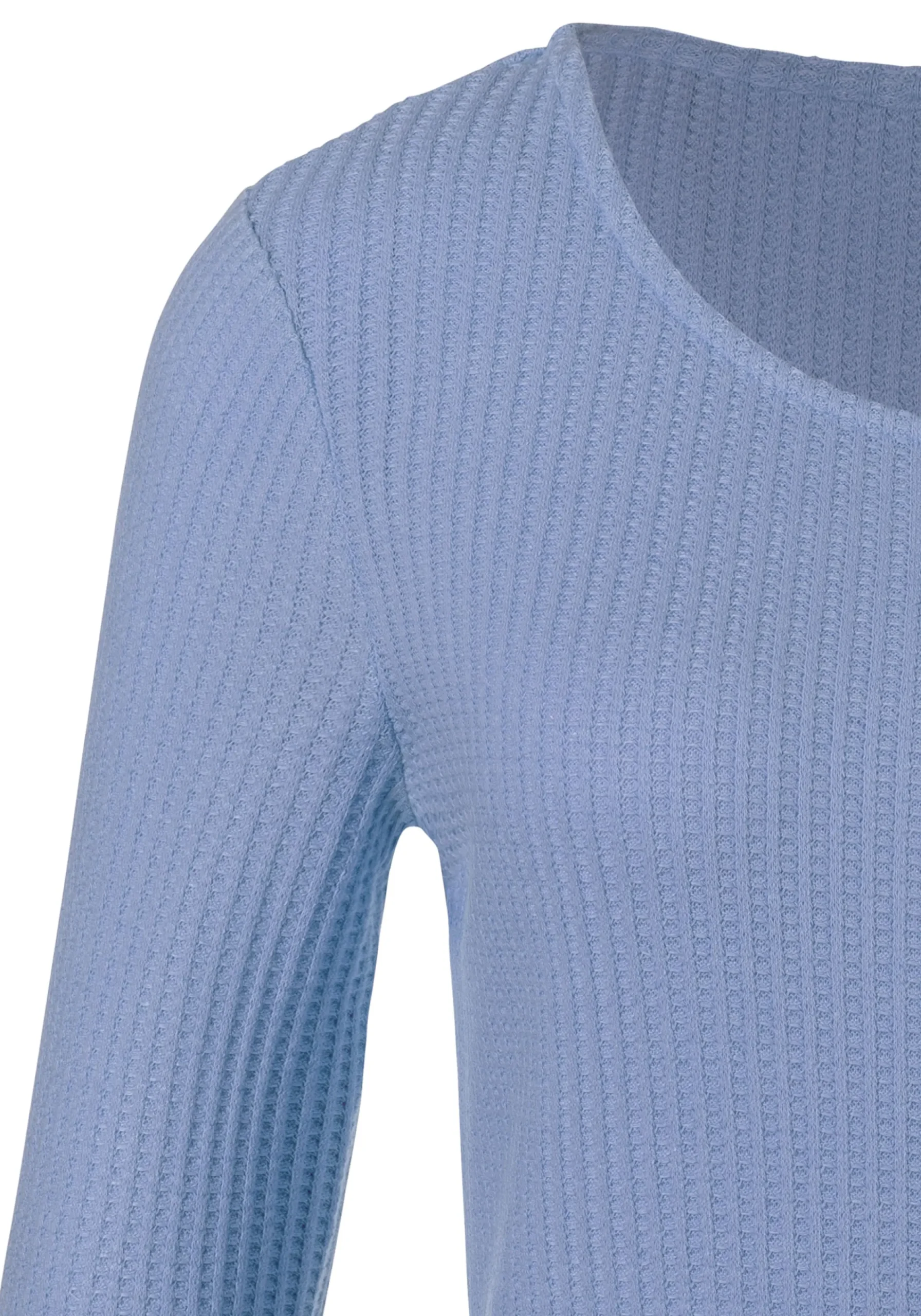 Strandmode|Shirts|LASCANA Langarmshirt hellblau
