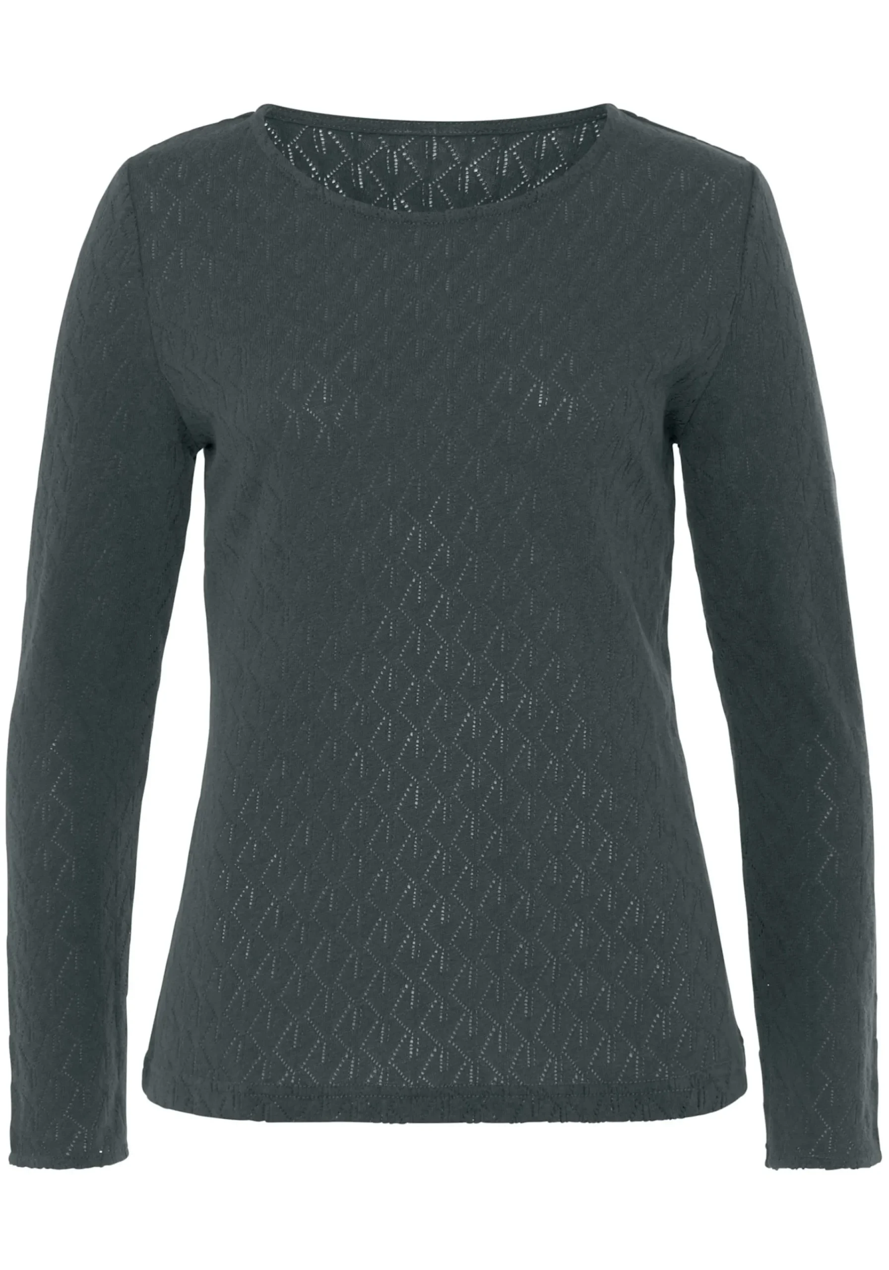 Strandmode|Vivance Langarmshirt graugrün