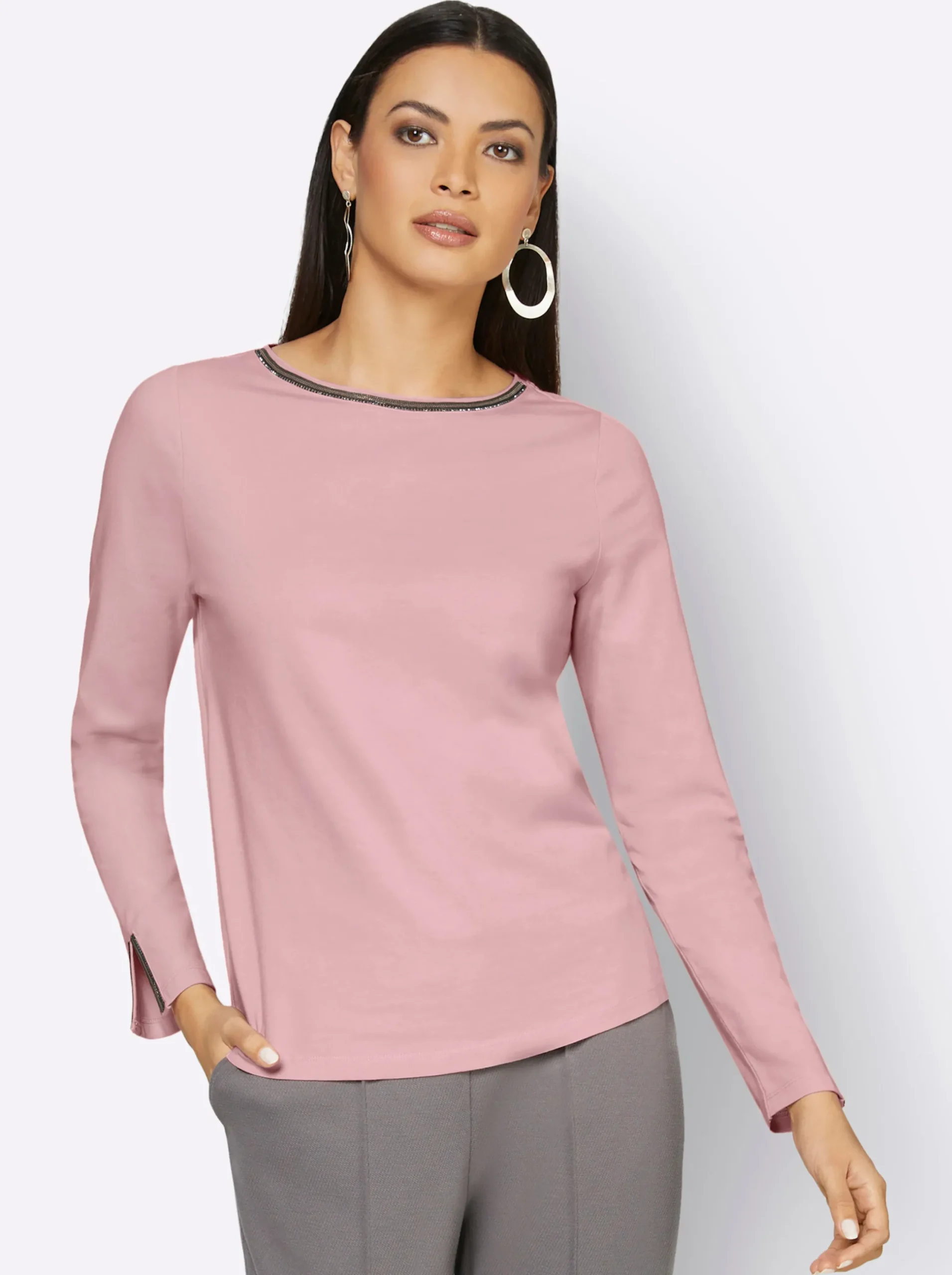 Shirts| Langarmshirt hortensie