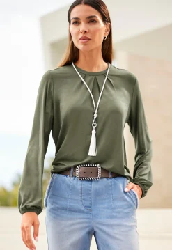 Pullover|heine Langarmshirt khaki
