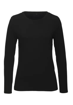 Shirts|LASCANA Langarmshirt creme,schwarz