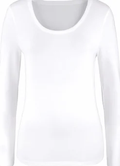 Strandmode|Vivance Langarmshirt schwarz,weiß