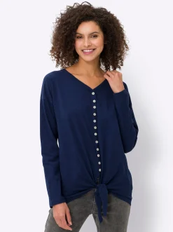 Shirts|heine Langarmshirt marine