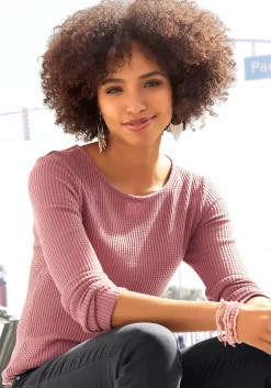 Shirts|LASCANA Langarmshirt mauve