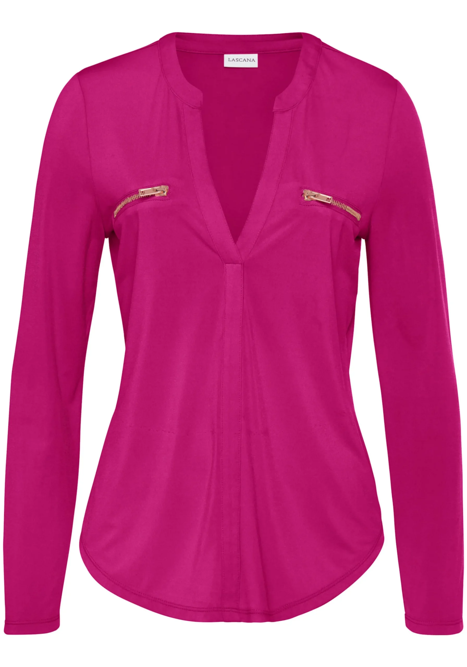 Strandmode|Shirts|LASCANA Langarmshirt pink