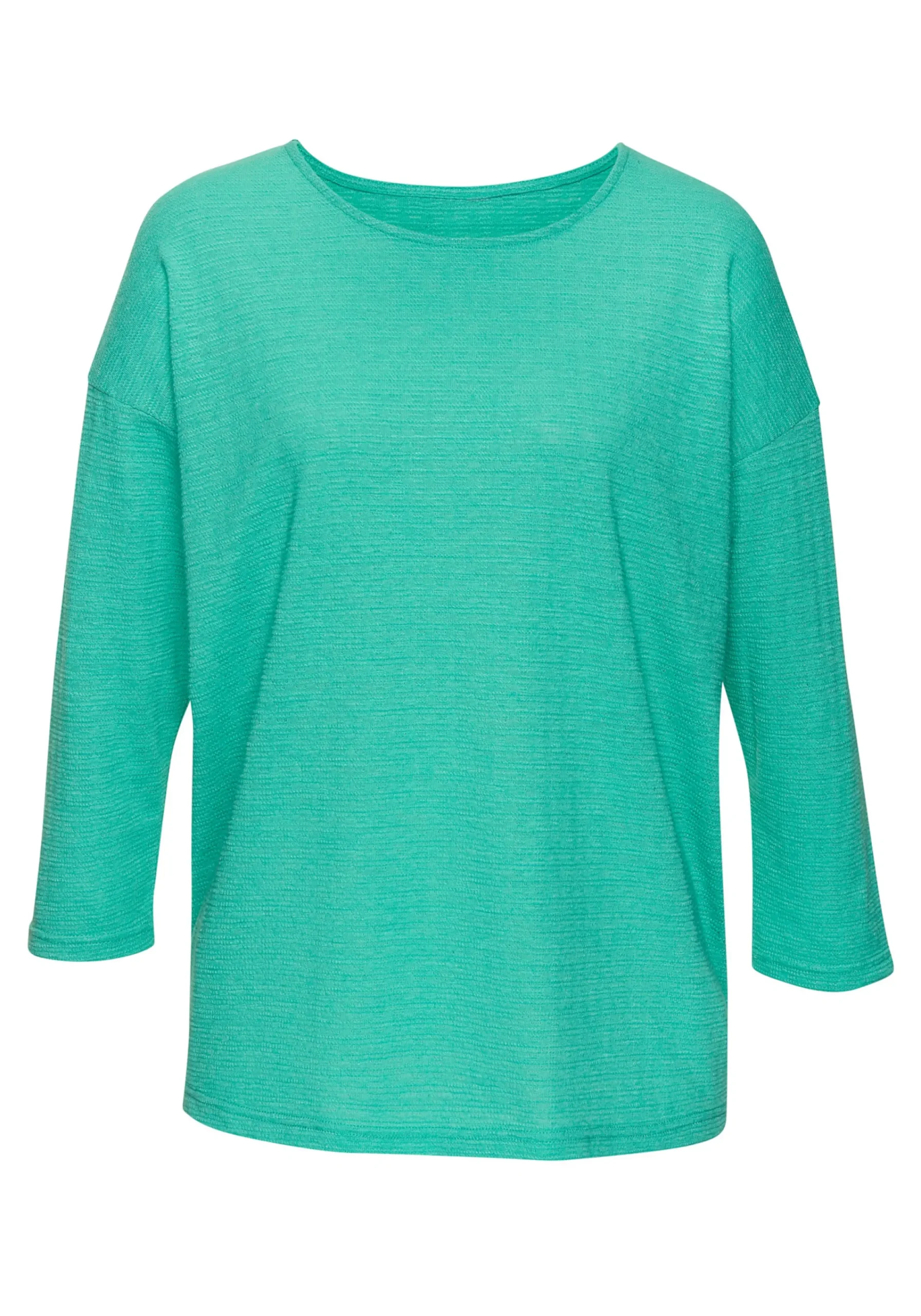 Strandmode|Vivance Langarmshirt türkis,weiß