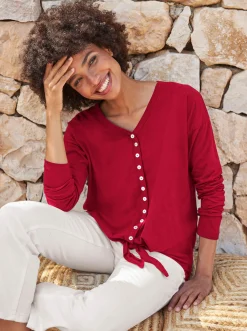 Shirts|heine Langarmshirt rot