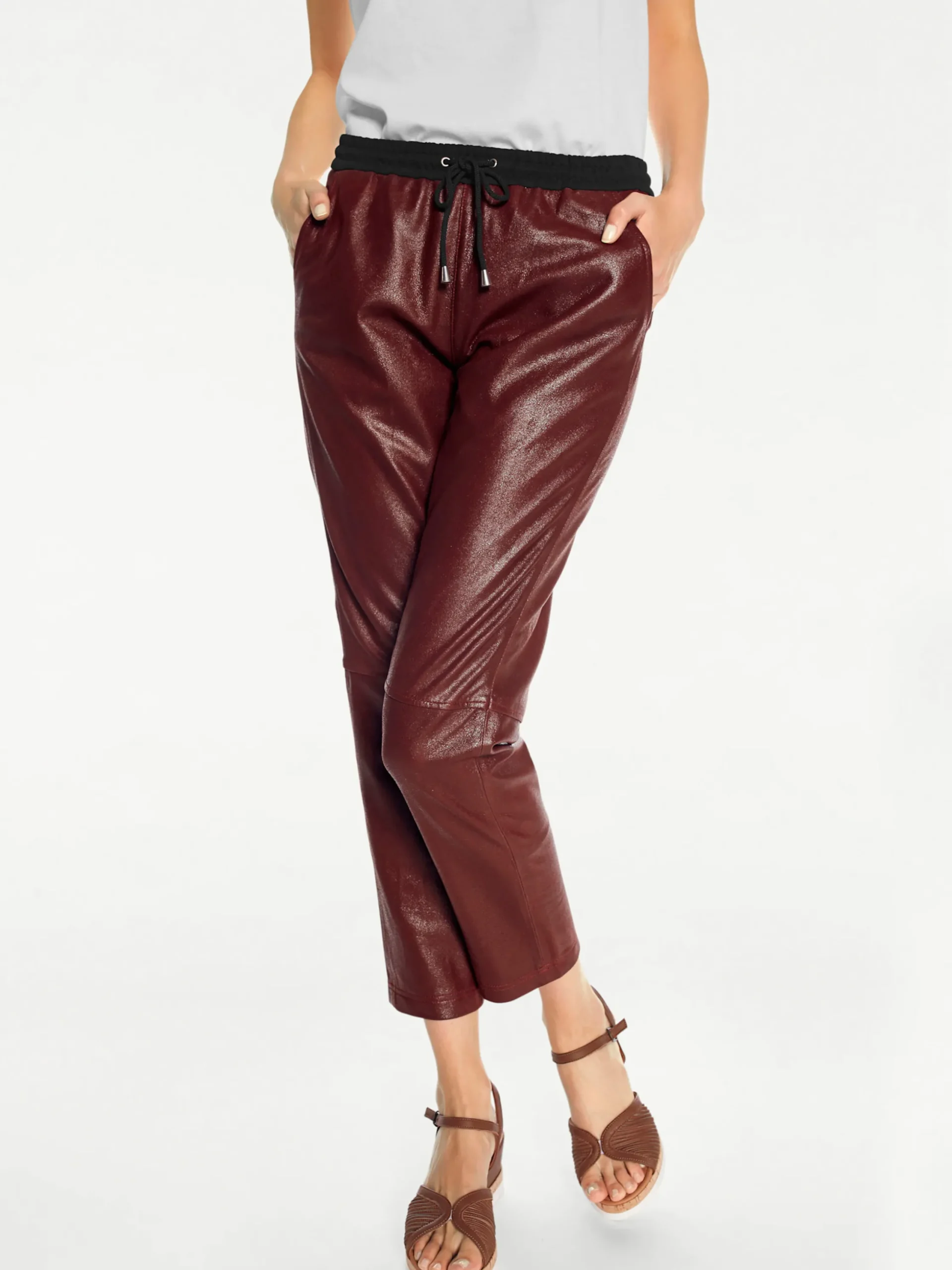 Ledershop|heine Lederhose braun