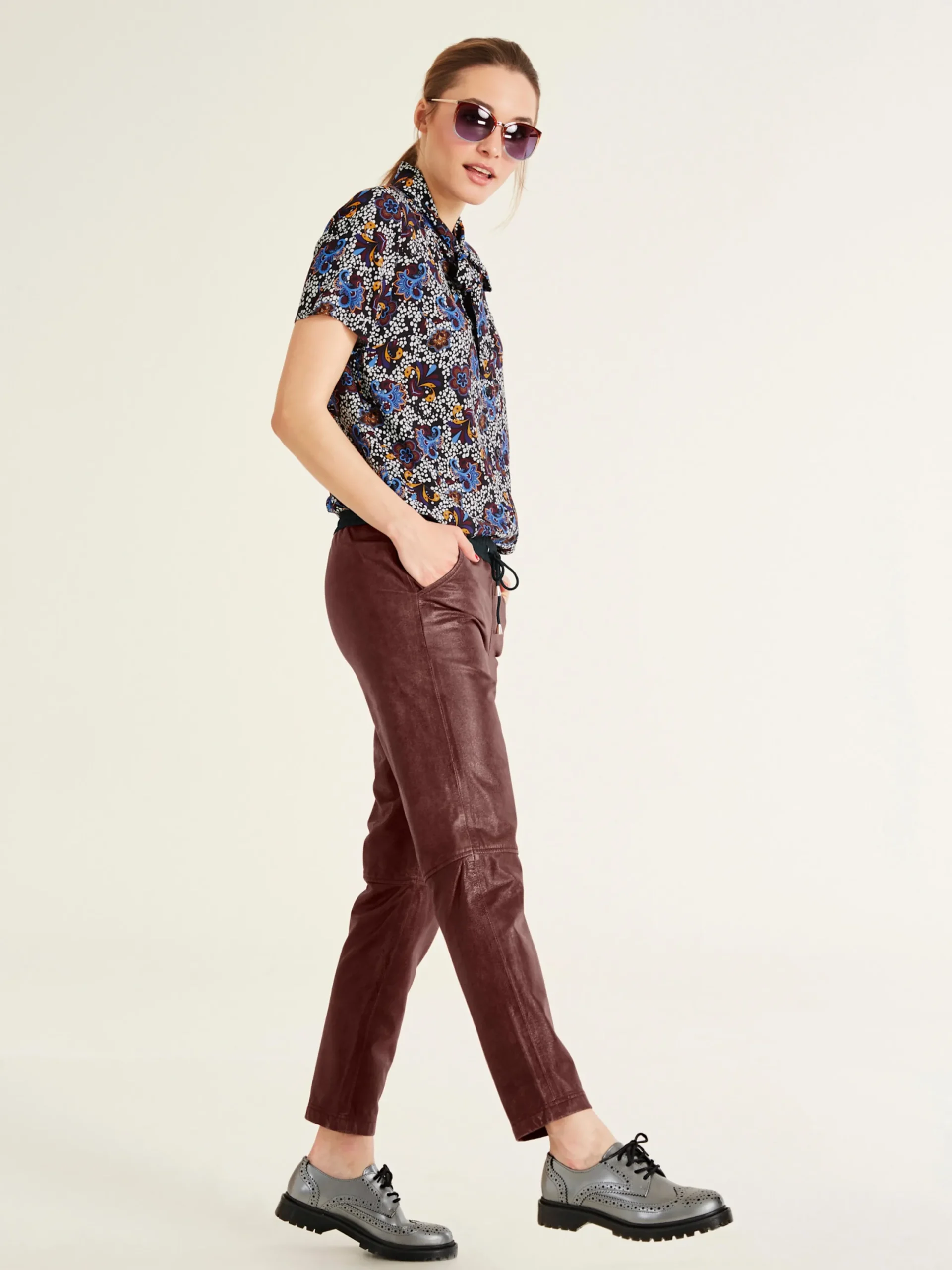 Ledershop|heine Lederhose braun
