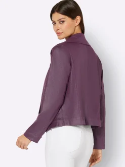 Blazer| Lederimitat-Blazer traube