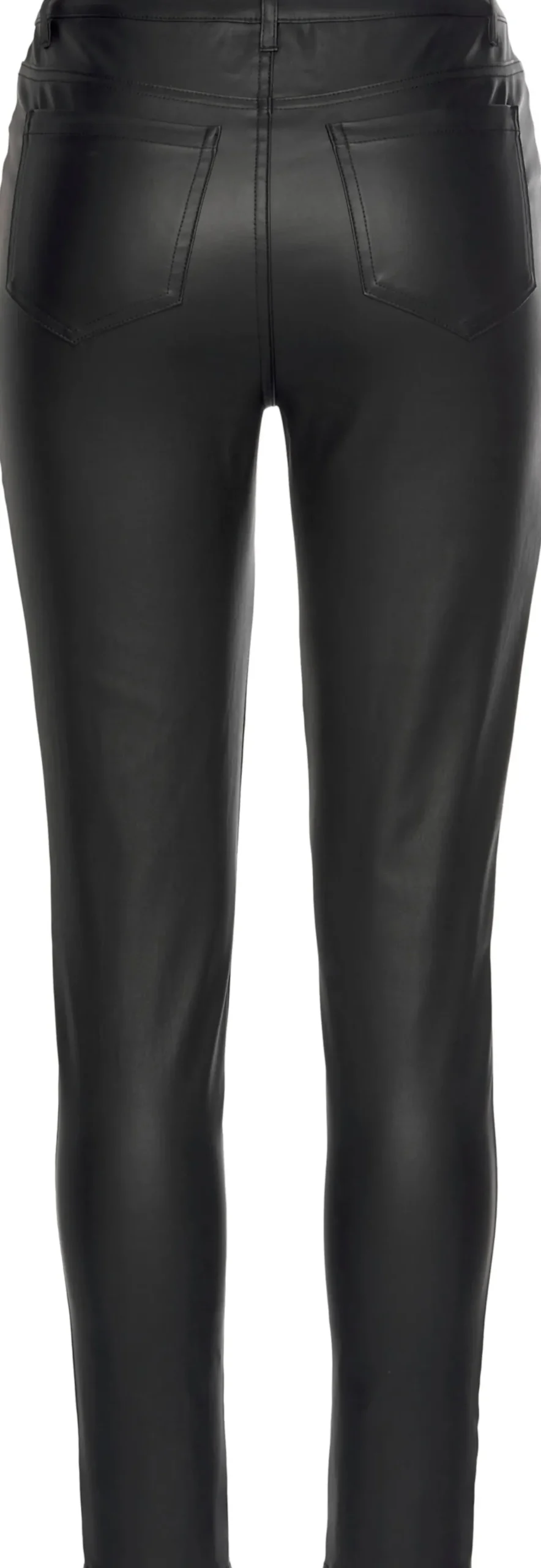 Lederimitat|LASCANA Lederimitathose schwarz
