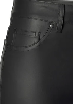 Lederimitat|LASCANA Lederimitathose schwarz