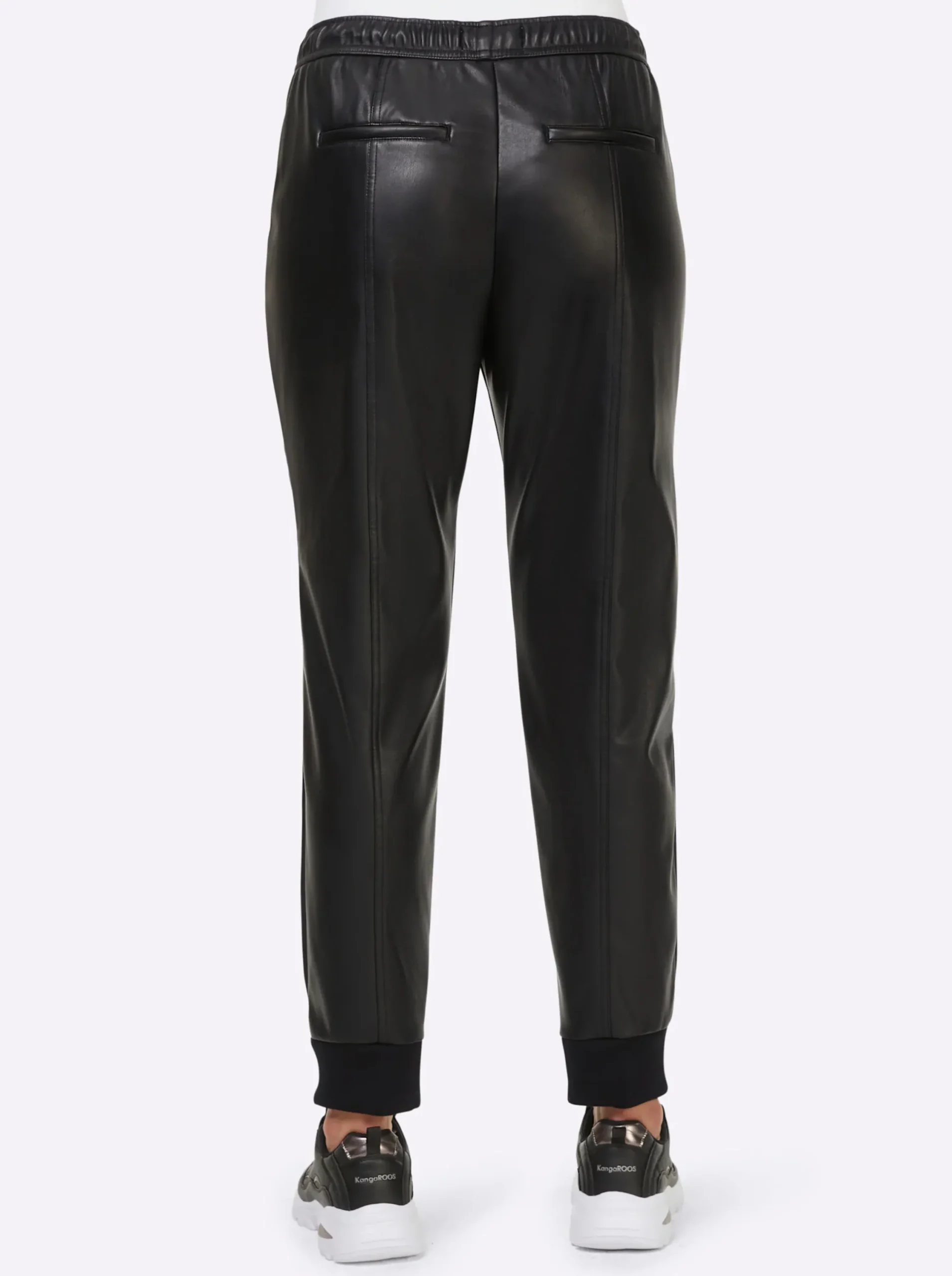 Lederimitat|Hosen|heine Lederimitathose schwarz