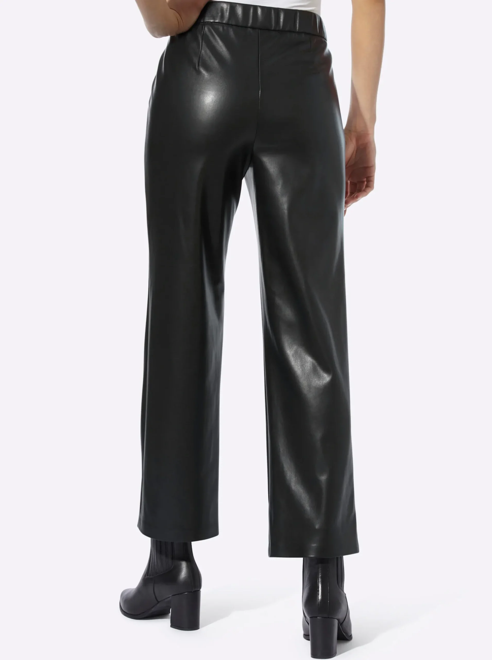 Lederimitat|heine Lederimitat-Hose schwarz