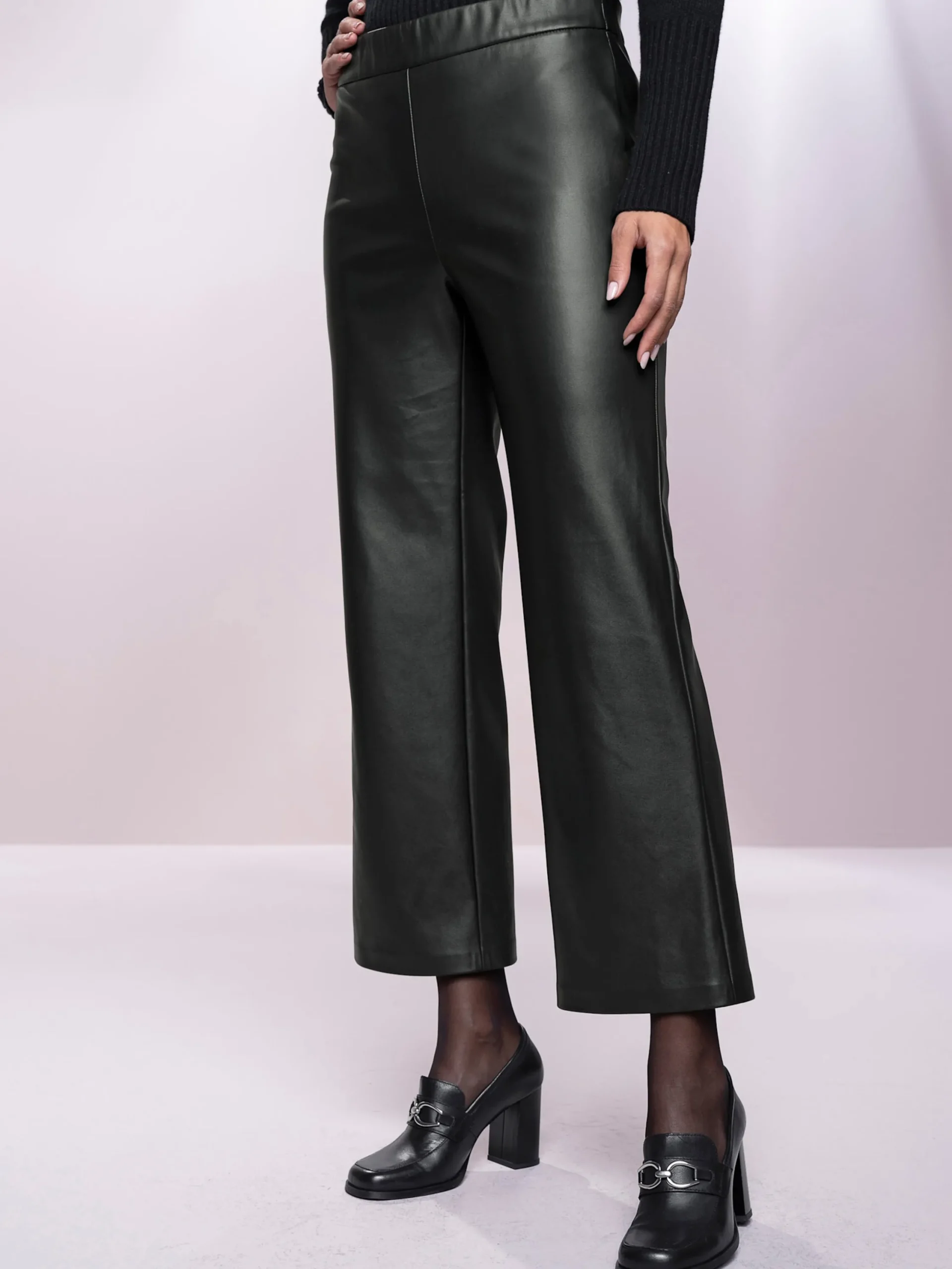 Lederimitat|heine Lederimitat-Hose schwarz