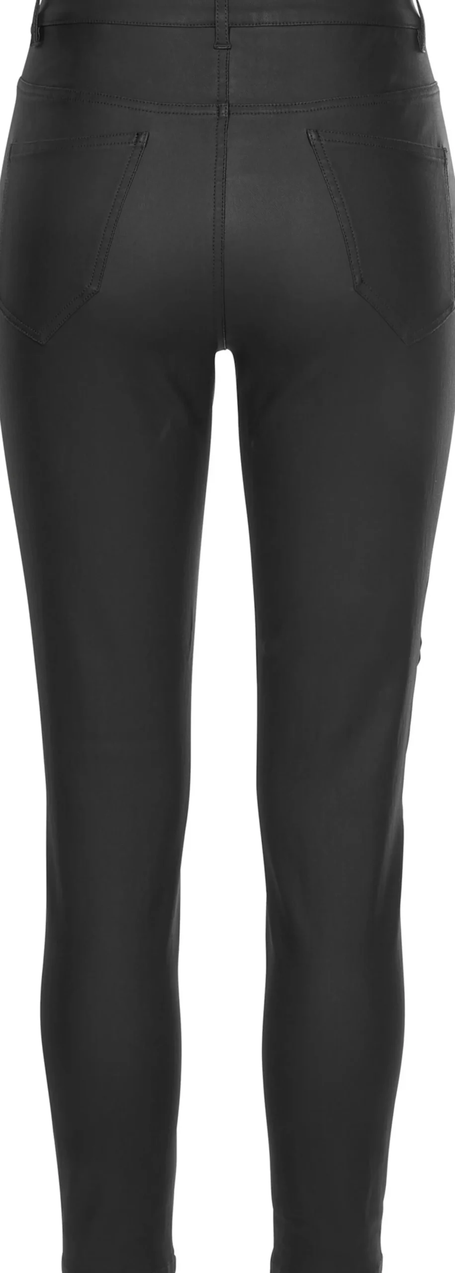 Lederimitat|Hosen|LASCANA Lederimitathose schwarz