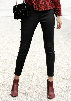 Lederimitat|Hosen|LASCANA Lederimitathose schwarz