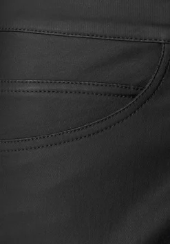 Lederimitat|Hosen|LASCANA Lederimitathose schwarz