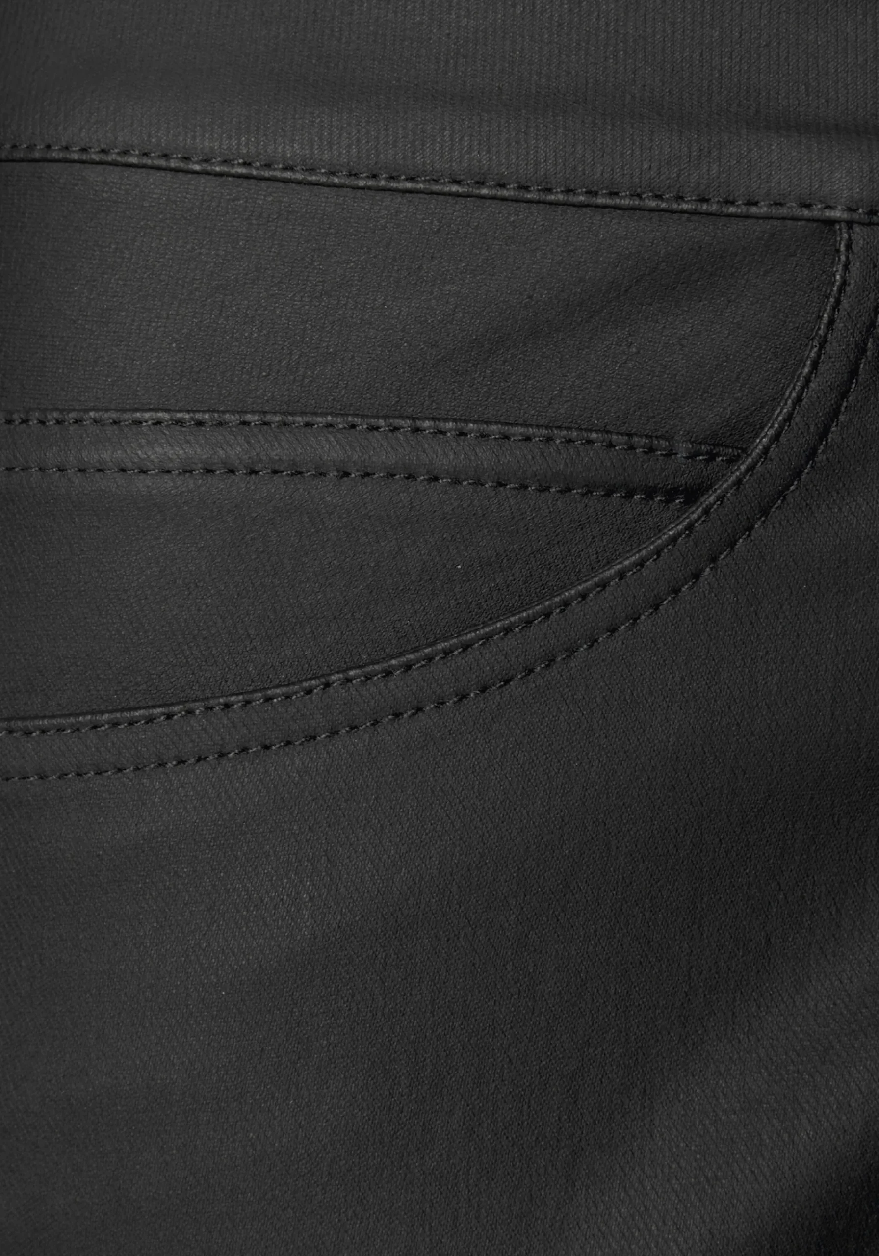 Lederimitat|Hosen|LASCANA Lederimitathose schwarz