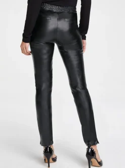 Hosen|heine Lederimitathose schwarz