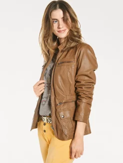 Ledershop|Jacken|heine Leder-Jacke cognac