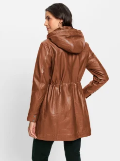 Ledershop|Jacken|Mainpol Lederjacke aus Lammnappa cognac