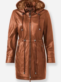 Ledershop|Jacken|Mainpol Lederjacke aus Lammnappa cognac