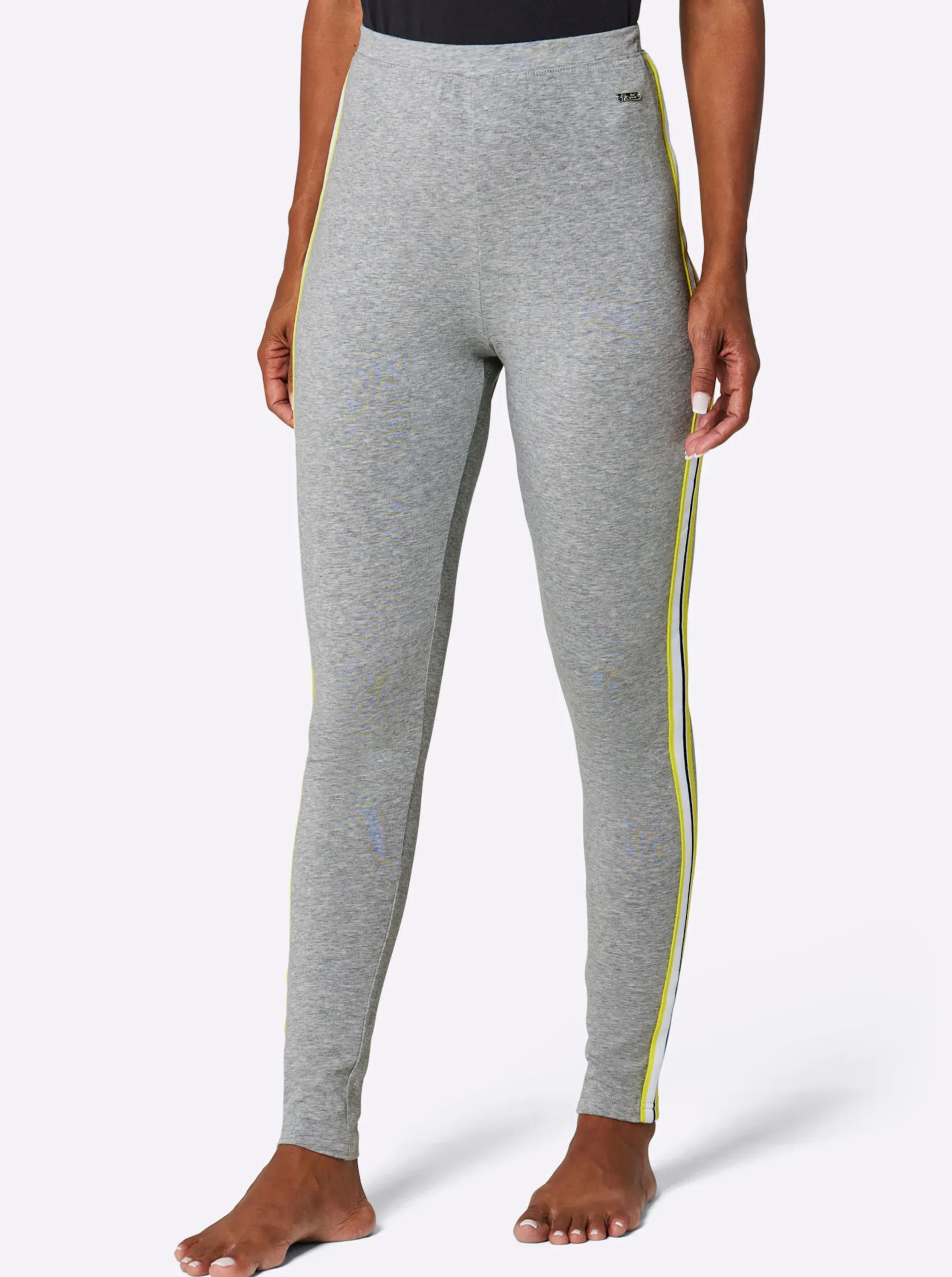 Homewear|Hosen|feel good Leggings grau-meliert