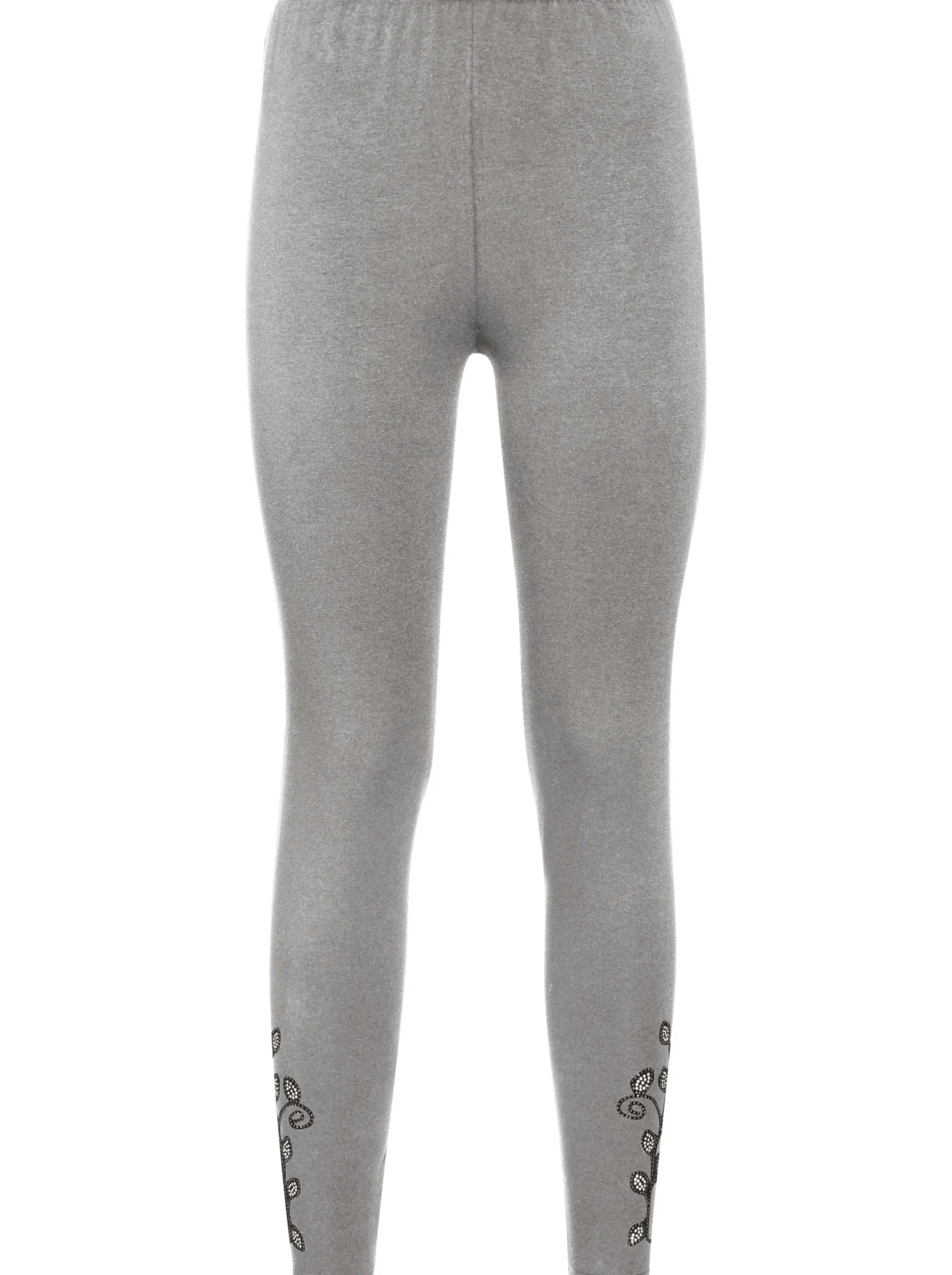 Homewear|feel good Leggings schwarz+grau-meliert