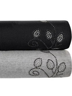 Homewear|feel good Leggings schwarz+grau-meliert