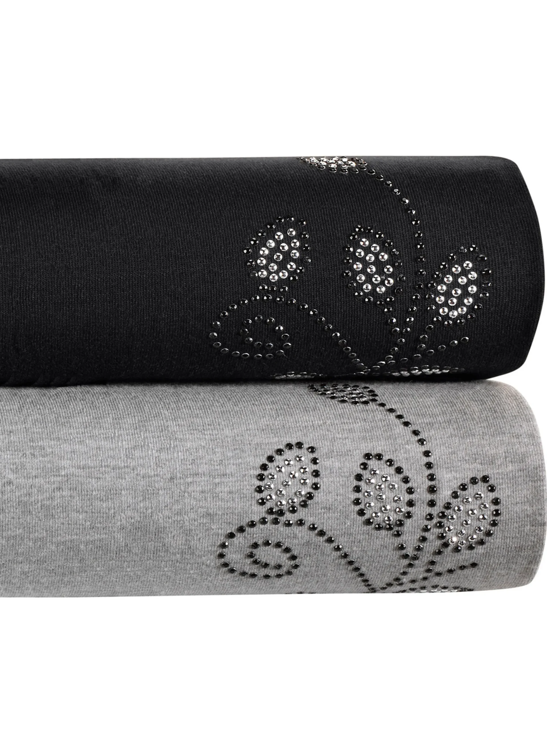 Homewear|feel good Leggings schwarz+grau-meliert