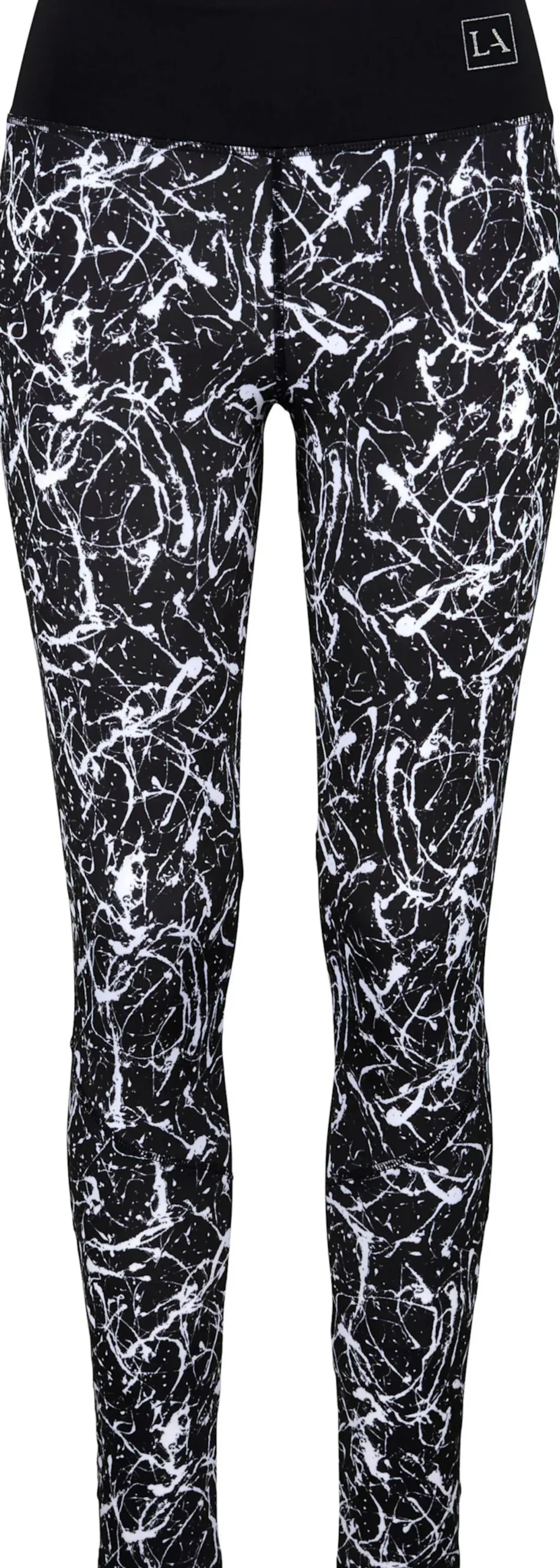Hosen|LASCANA ACTIVE Leggings schwarz-marmoriert-weiß