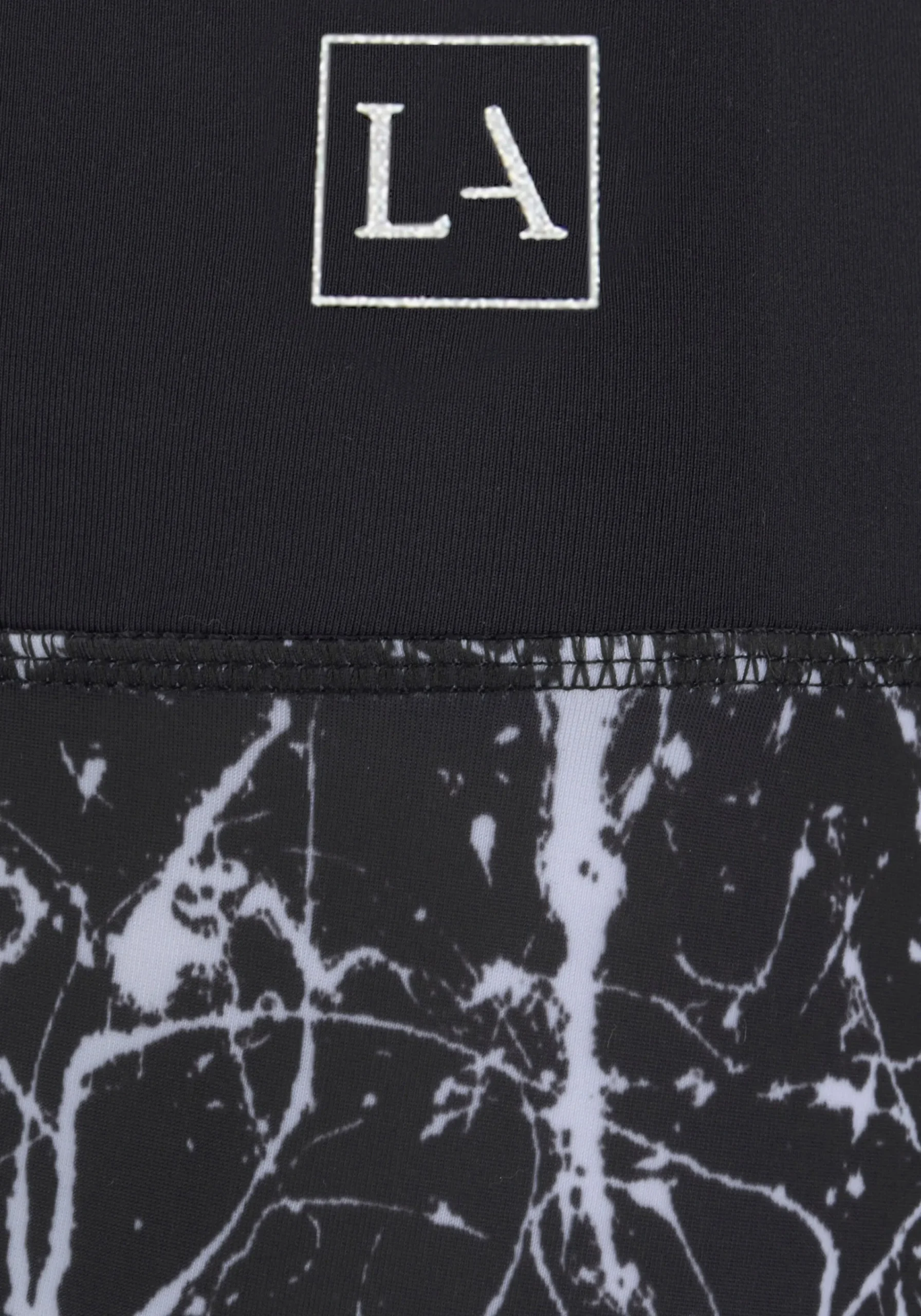 Hosen|LASCANA ACTIVE Leggings schwarz-marmoriert-weiß