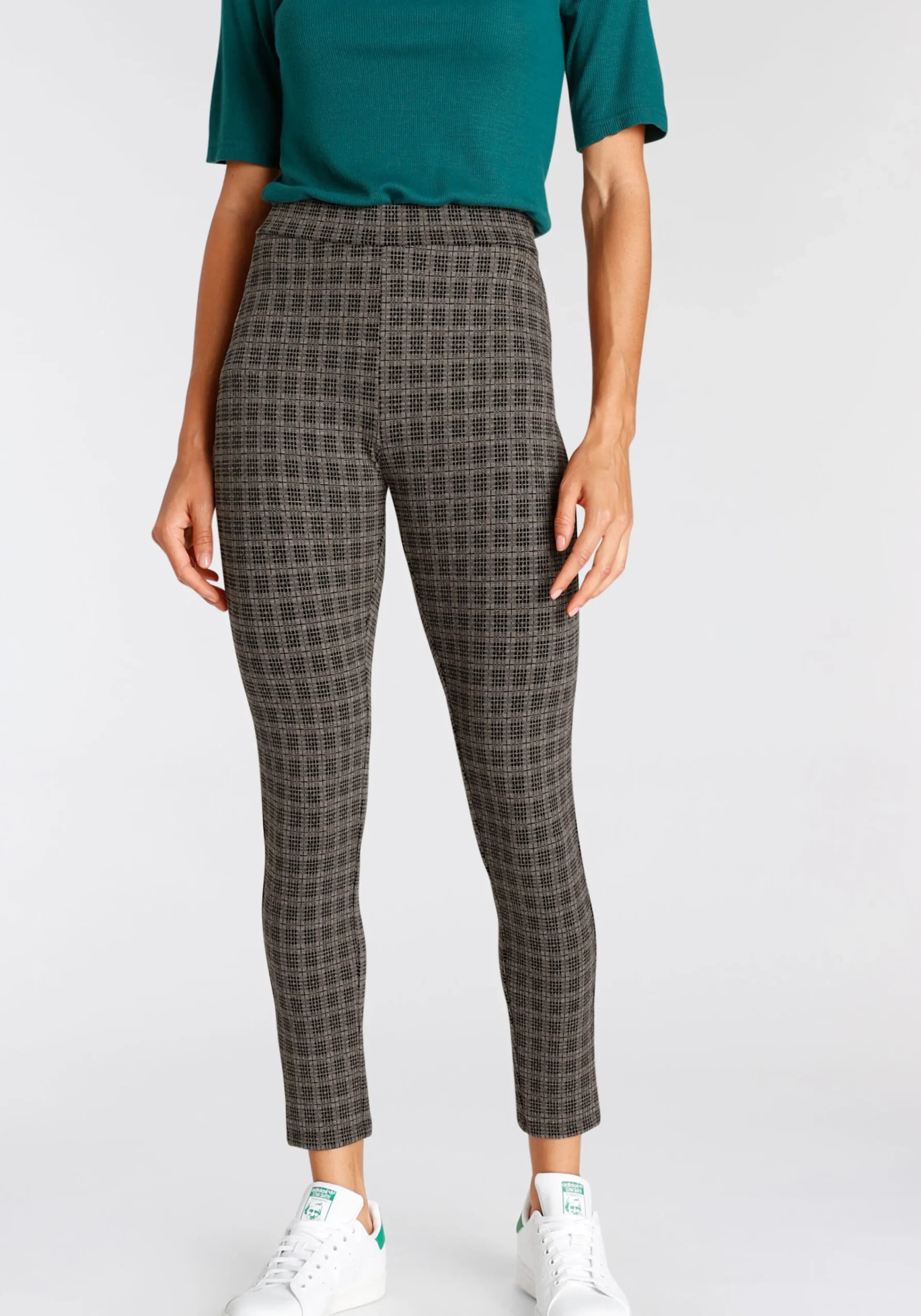 Strandmode|Hosen|LASCANA Leggings beigeschwarzgemustert