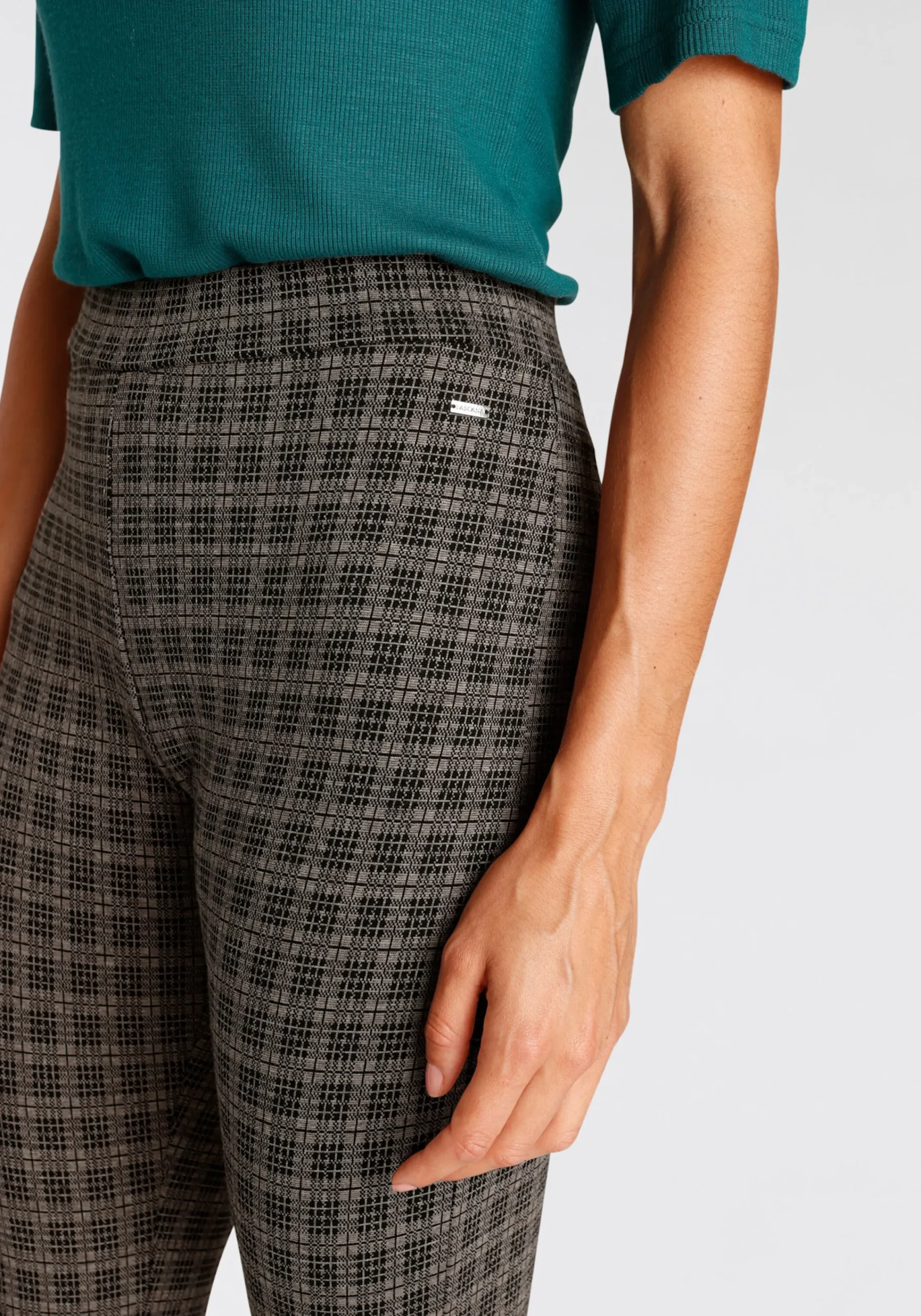 Strandmode|Hosen|LASCANA Leggings beigeschwarzgemustert