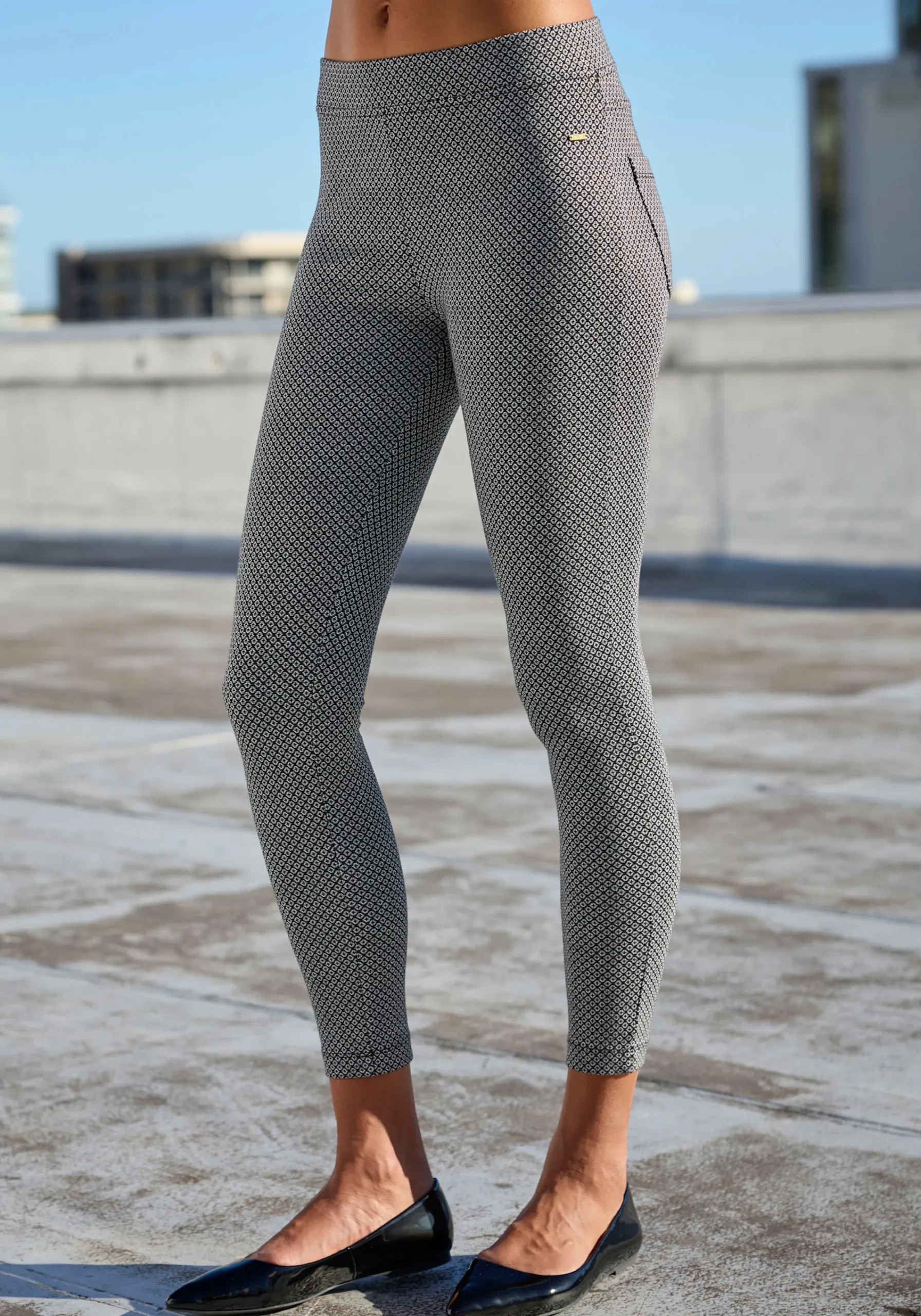 Hosen|LASCANA Leggings grau