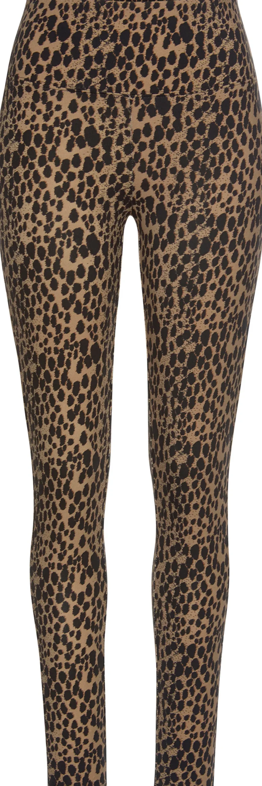 Hosen|Buffalo Leggings camelfarben-schwarz-leo
