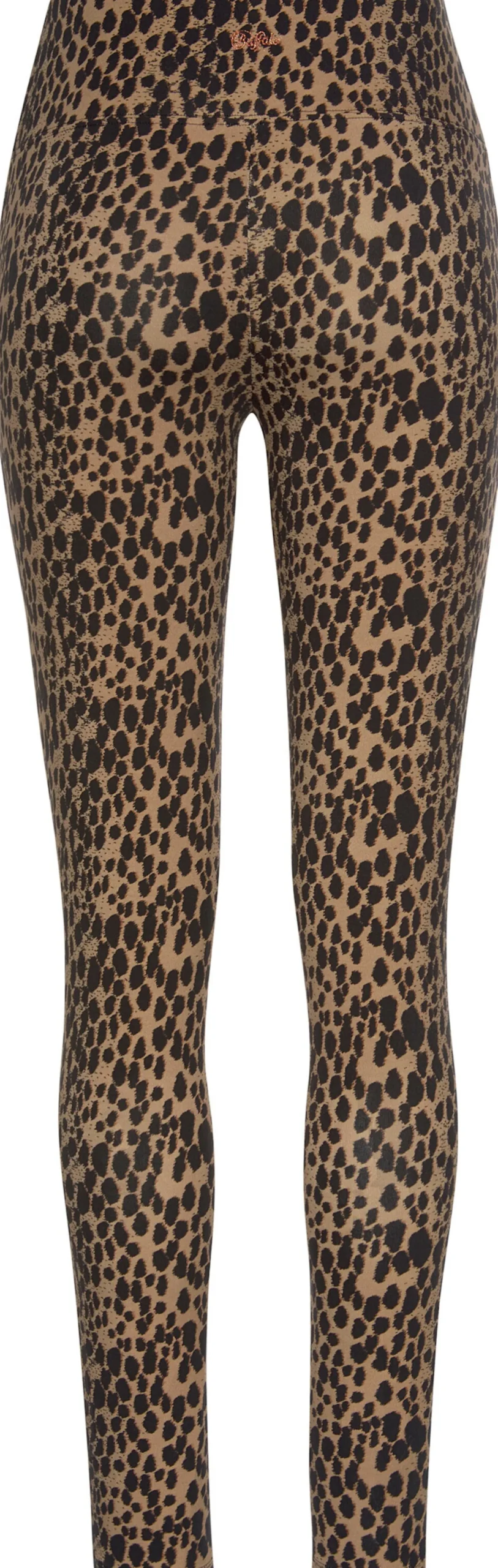 Hosen|Buffalo Leggings camelfarben-schwarz-leo
