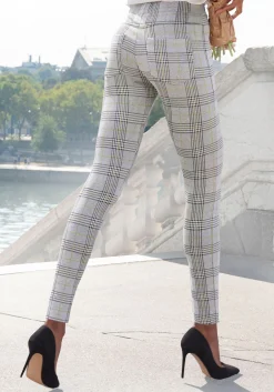 Hosen|LASCANA Leggings graugrünkariert