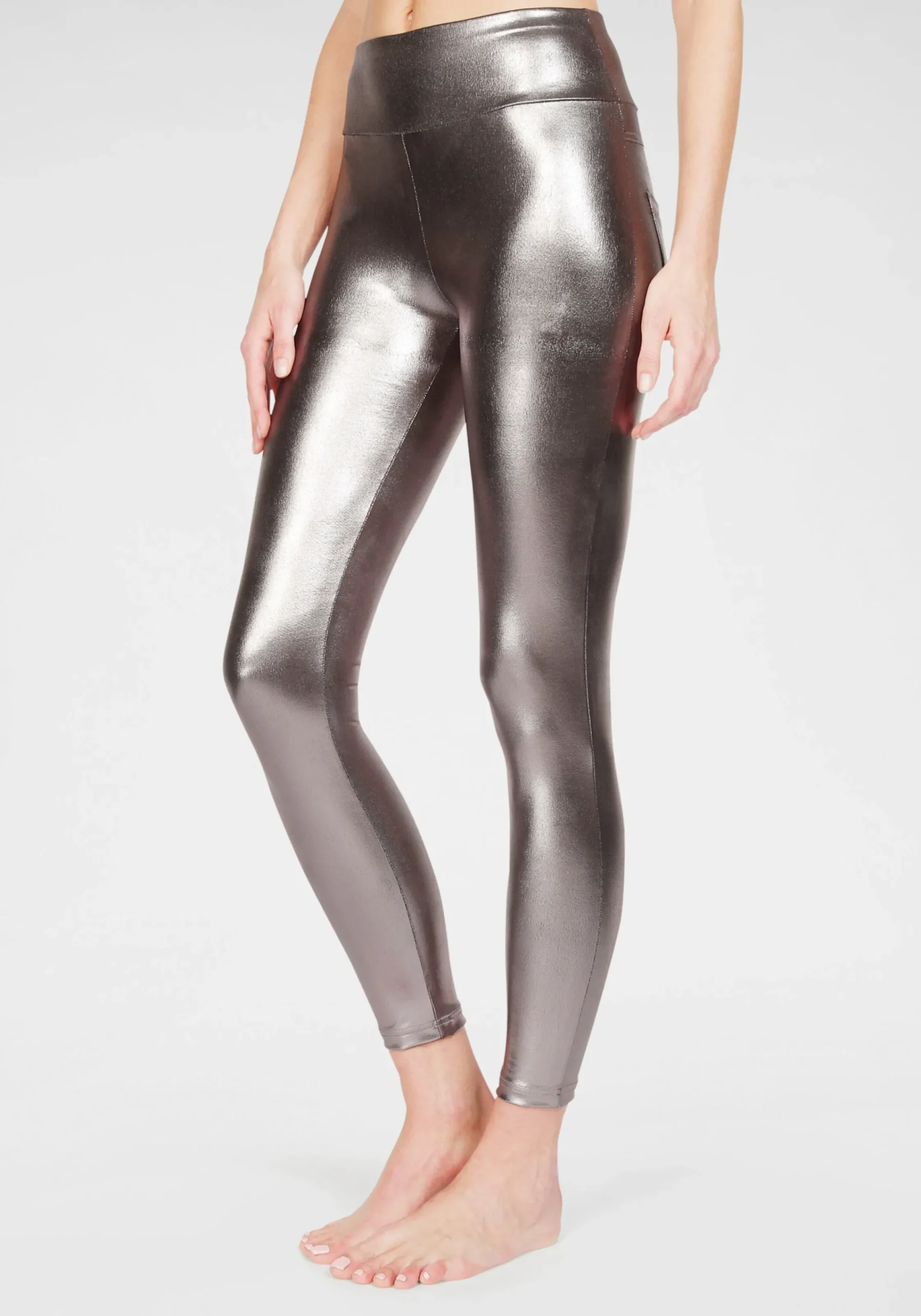 Hosen|LASCANA Leggings silberfarben