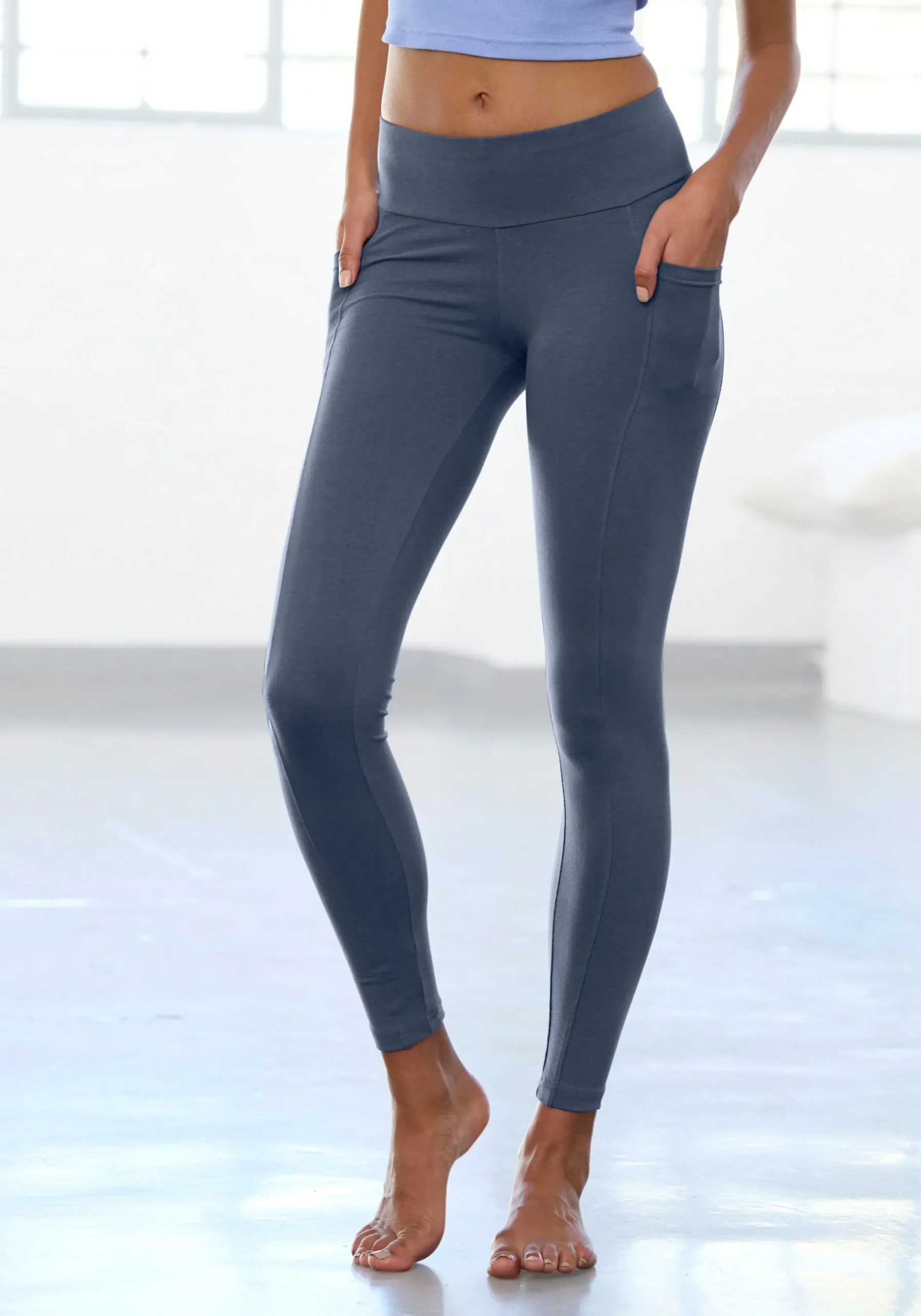Strandmode|Hosen|Vivance Leggings blau