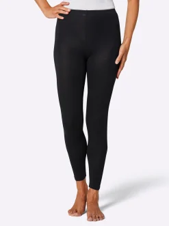 Hosen|wäschepur Leggings lang 2Stückschwarz