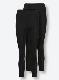 Hosen|wäschepur Leggings lang 2Stückschwarz