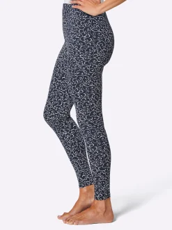 Homewear|Homewear| Leggings mit Dehnbund marine