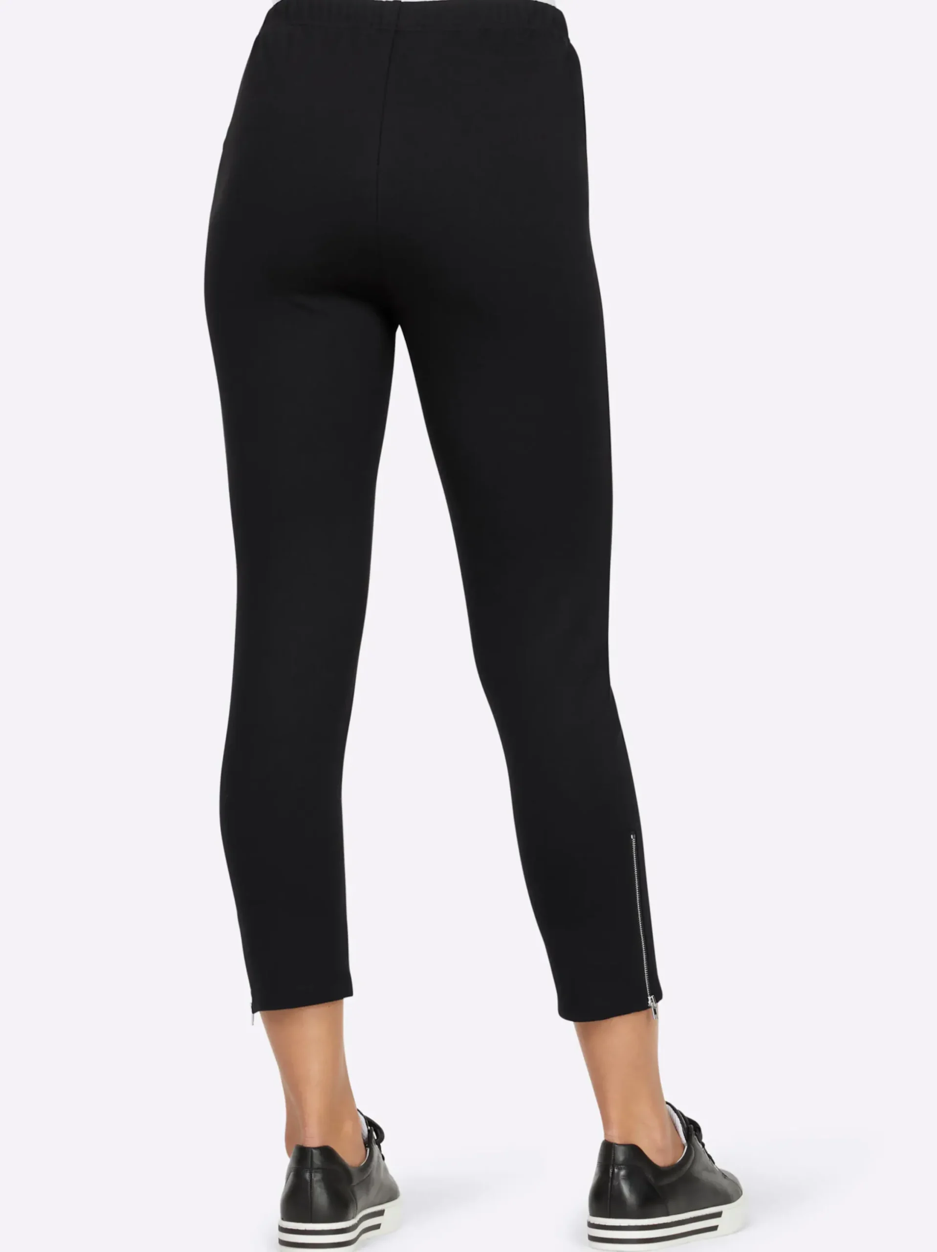 Strandmode|Hosen|heine Leggings mit Gummizugbund schwarz