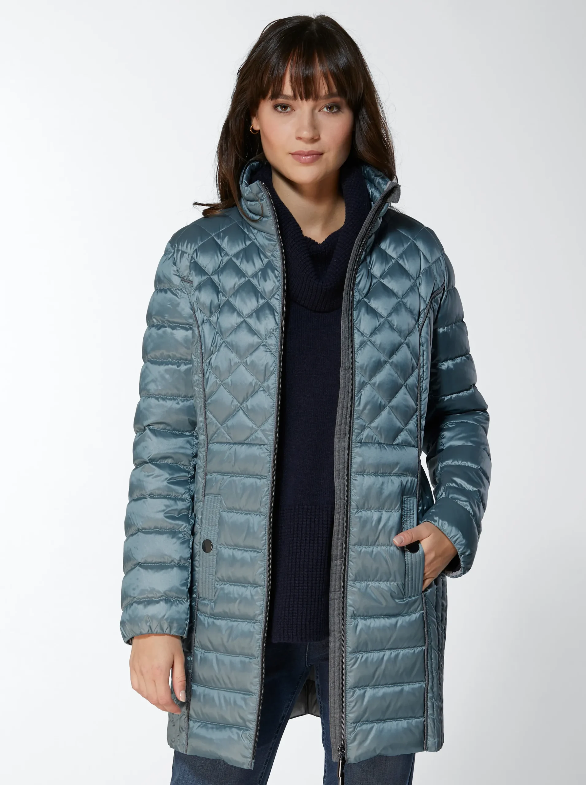 Jacken|CREATION L PREMIUM Leichtdaunenjacke wintertürkis