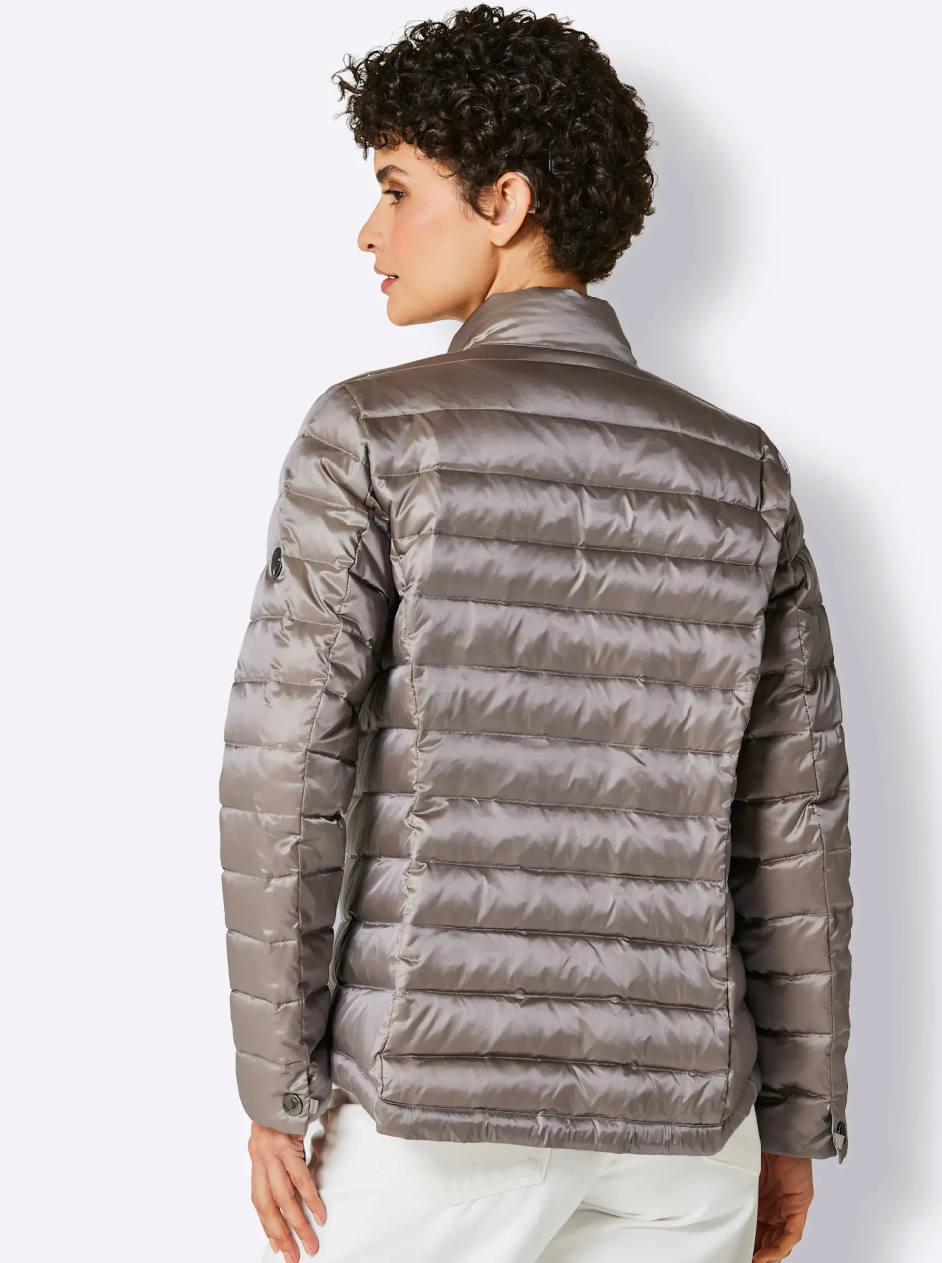 Jacken|CREATION L PREMIUM Leichtdaunenjacke mit Pack-away-Beutel für unterwegs taupe-hellgrau