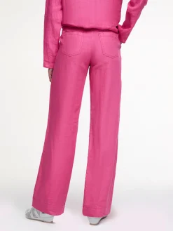 Hosen|heine Leinenhose himbeere