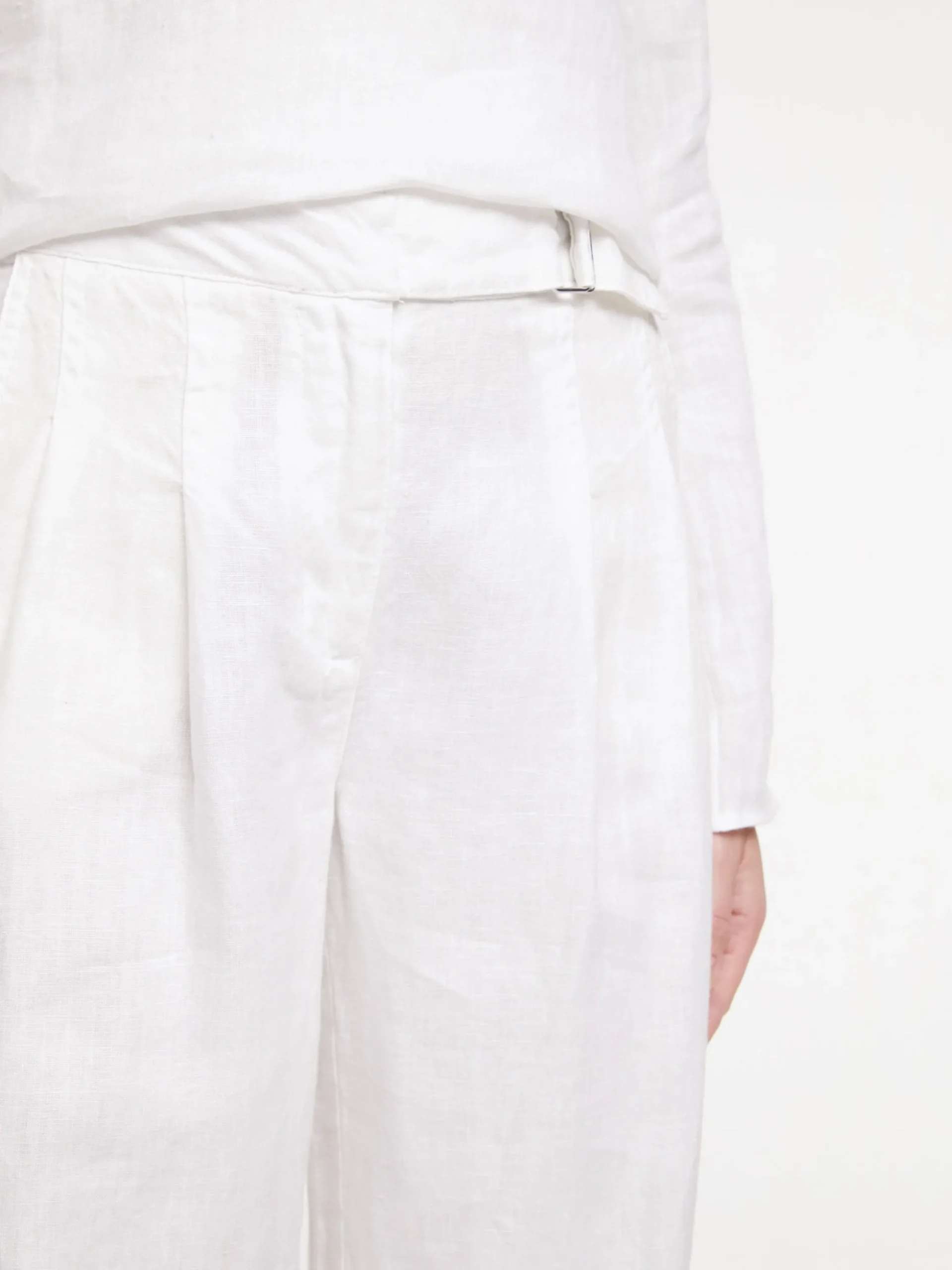 Strandmode|Hosen|heine Leinenhose weiß