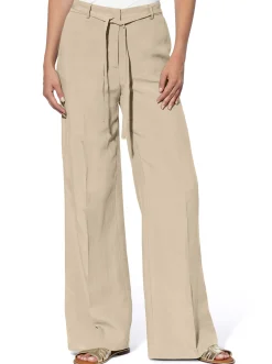 Hosen|heine Leinenhose sand